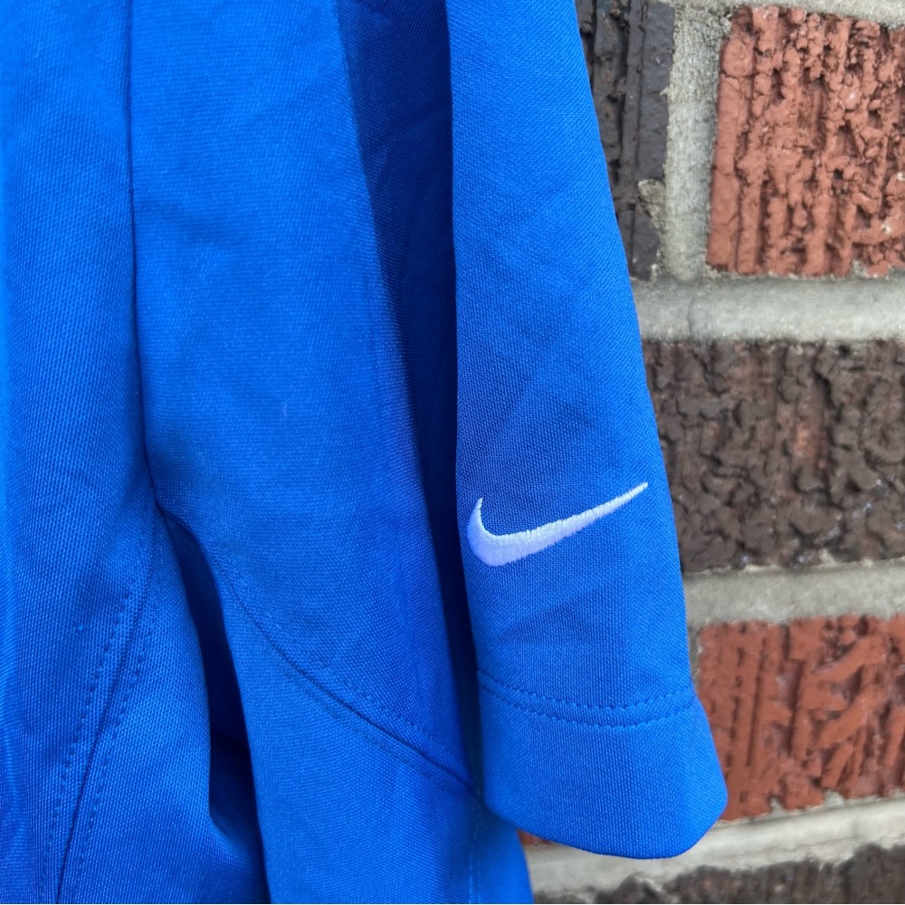 Nike Royal Blue Dri-Fit Collared Short Sleeve Shirt - Picture 3 of 3
